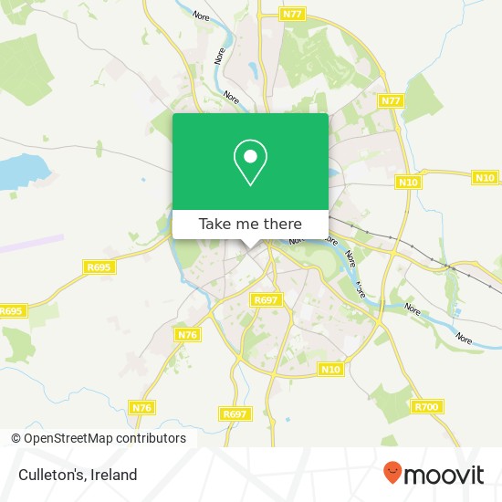 Culleton's, 38 Friary Street Kilkenny, County Kilkenny map