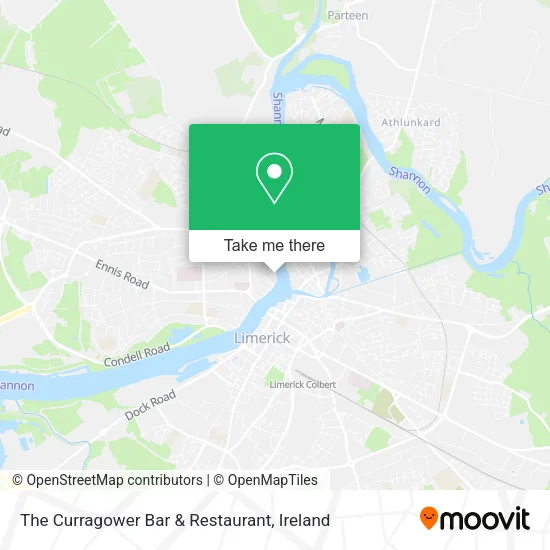 The Curragower Bar & Restaurant map
