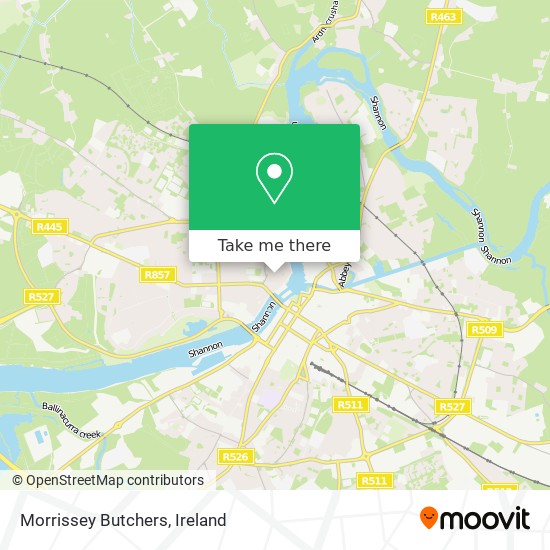 Morrissey Butchers map