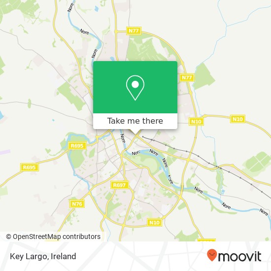 Key Largo, John Street Upper Kilkenny R95 XW14 map