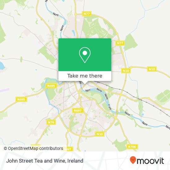 John Street Tea and Wine, 71 John Street Lower Kilkenny, County Kilkenny plan