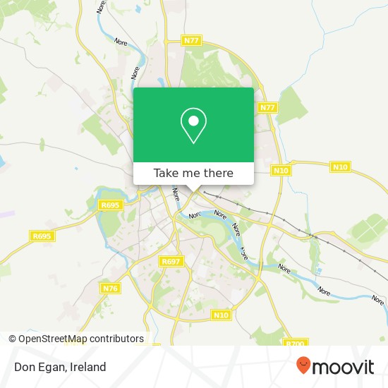 Don Egan, 45 John Street Upper Kilkenny map