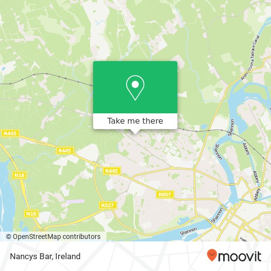 Nancys Bar map