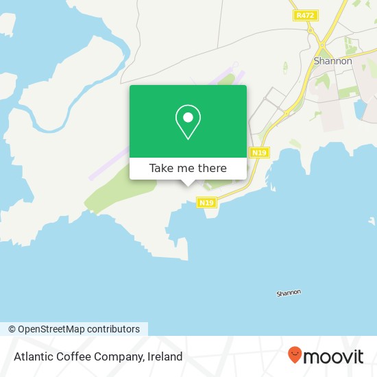 Atlantic Coffee Company, Shannon Airport, County Clare map