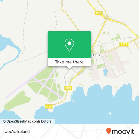 Joe's, Shannon Industrial Estate Shannon Industrial Estate, County Clare map