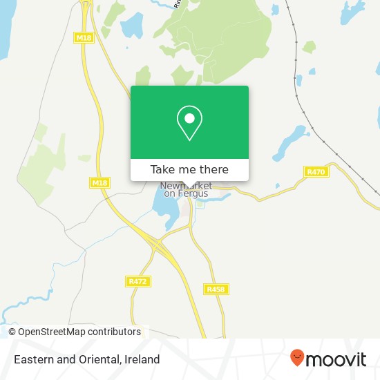 Eastern and Oriental, Ballycar Road Newmarket-on-Fergus, County Clare map