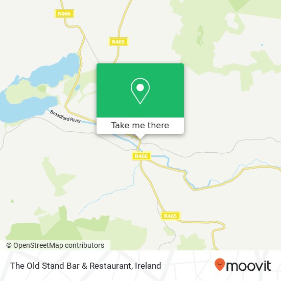 The Old Stand Bar & Restaurant, Main Street Broadford map