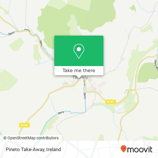 Pineto Take-Away, Pound Lane Tinahely, County Wicklow map