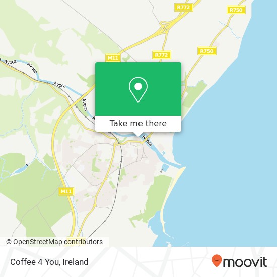 Coffee 4 You, 4 River Walk Arklow Y14 A106 map