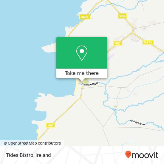 Tides Bistro, R482 Spanish Point, County Clare map