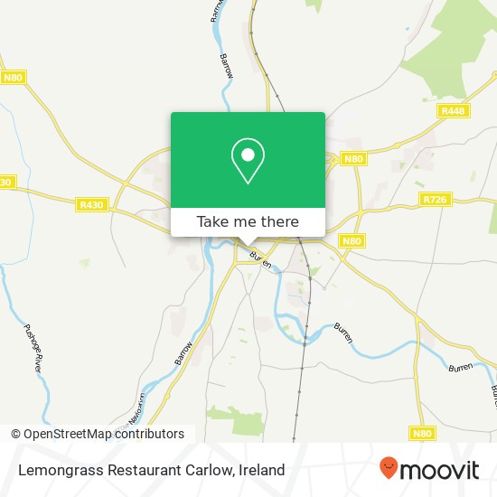 Lemongrass Restaurant Carlow, R430 Carlow, County Carlow map