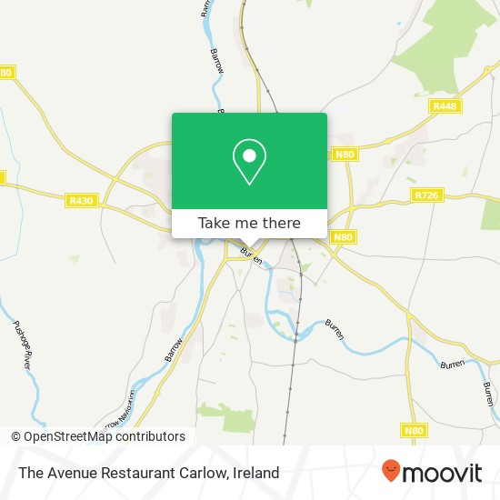 The Avenue Restaurant Carlow, 15 Kennedy Avenue Carlow map