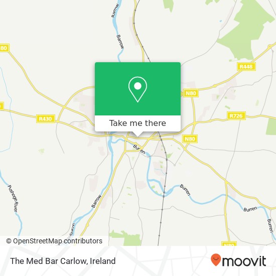 The Med Bar Carlow map