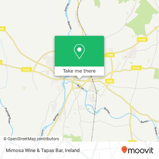 Mimosa Wine & Tapas Bar, College Street Carlow plan