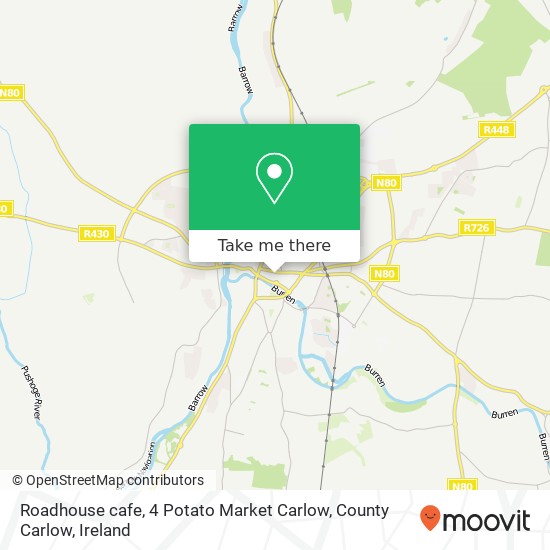 Roadhouse cafe, 4 Potato Market Carlow, County Carlow plan