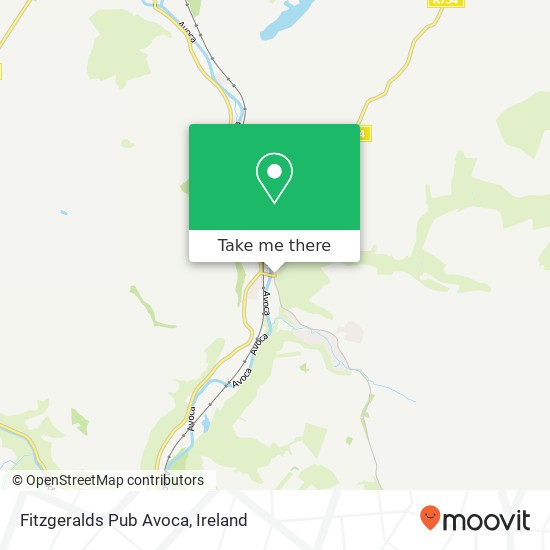 Fitzgeralds Pub Avoca map