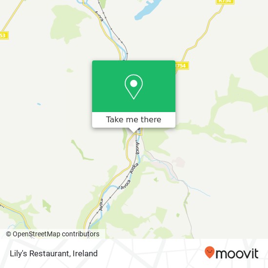 Lily's Restaurant, R752 Avoca map