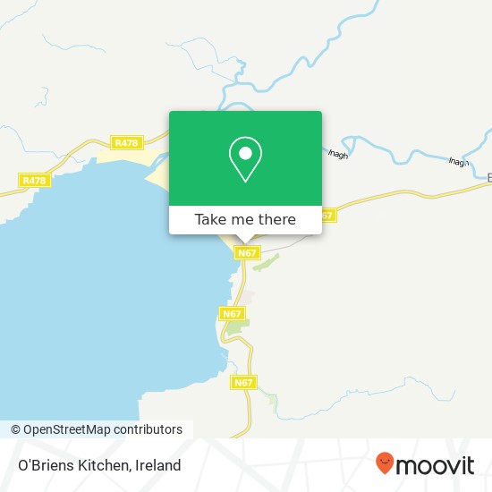 O'Briens Kitchen, Main Street Lahinch map