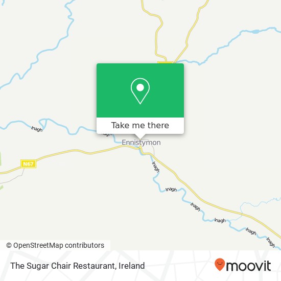 The Sugar Chair Restaurant, Main Street Ennistymon, County Clare map