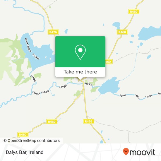 Dalys Bar, Main Street Corofin plan