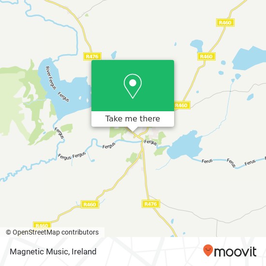 Magnetic Music, Market Street Corofin map