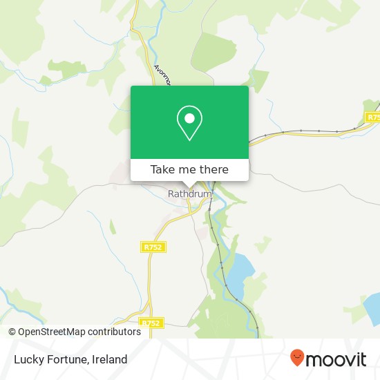 Lucky Fortune, 13 Main Street Rathdrum, County Wicklow map