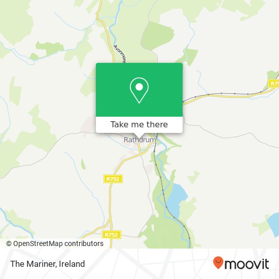 The Mariner, Main Street Rathdrum A67 XC53 map
