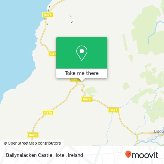 Ballynalacken Castle Hotel, Ballynalackan Ballynalackan (Lisdoonvarna), County Clare plan
