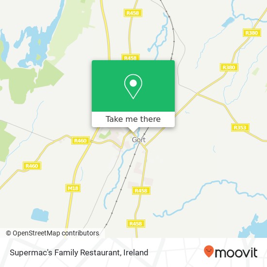 Supermac's Family Restaurant, Bridge Street Gort, County Galway plan