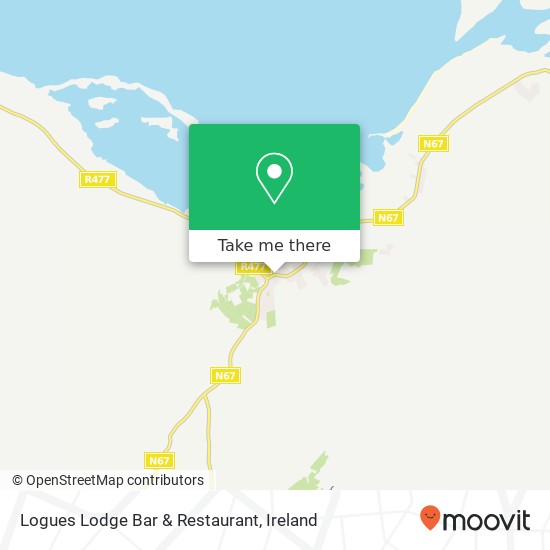 Logues Lodge Bar & Restaurant, N67 Ballyvaughan, County Clare map