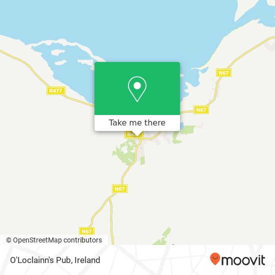 O'Loclainn's Pub, R477 Ballyvaughan plan