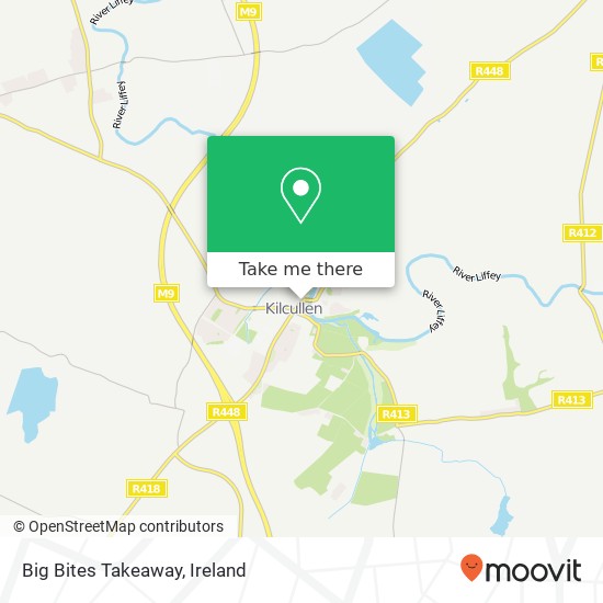 Big Bites Takeaway, Main Street Kilcullen, County Kildare map