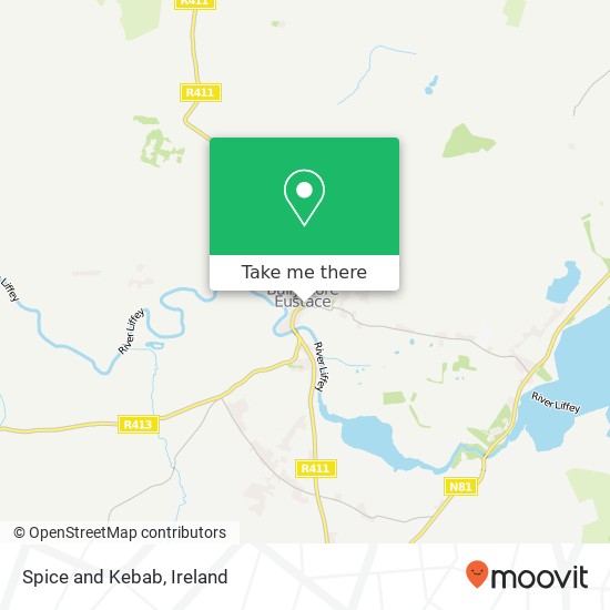 Spice and Kebab, Main Street Ballymore Eustace, County Kildare plan