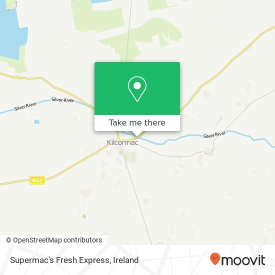 Supermac's Fresh Express, Tullamore Road Kilcormac, County Offaly map