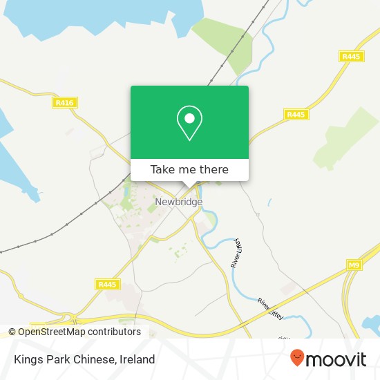 Kings Park Chinese, Main Street Newbridge, County Kildare map