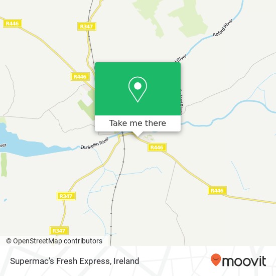 Supermac's Fresh Express, R446 Craughwell, County Galway plan