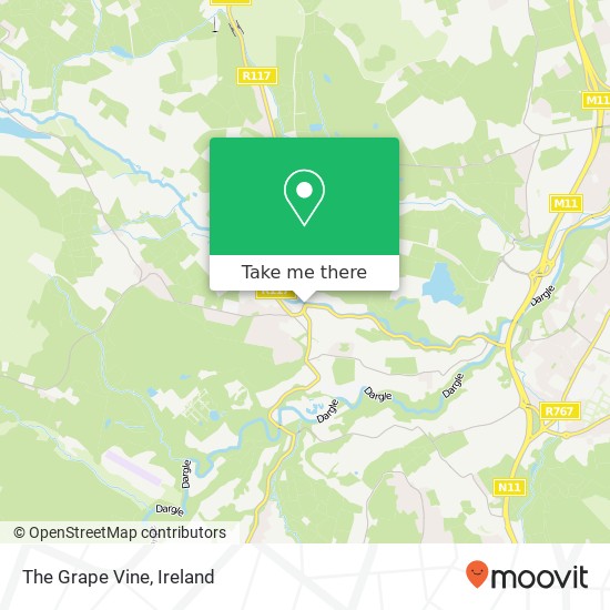 The Grape Vine, Enniskerry map