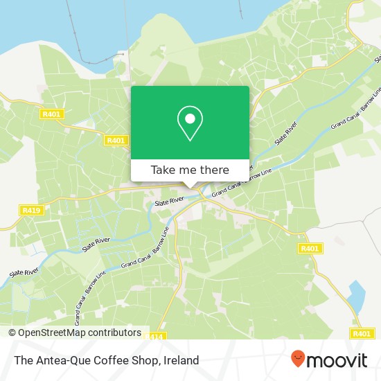 The Antea-Que Coffee Shop, Main Street Rathangan map