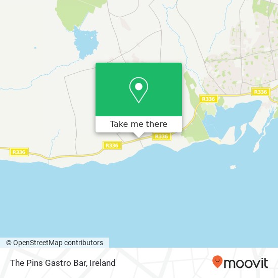 The Pins Gastro Bar, R336 Bearna map