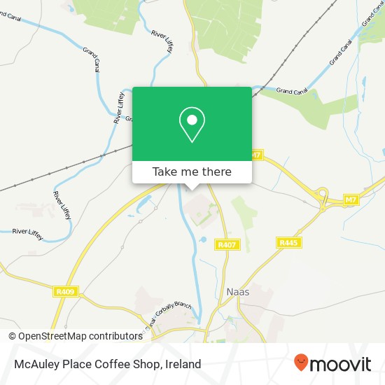 McAuley Place Coffee Shop, Sallins Road Osberstown map