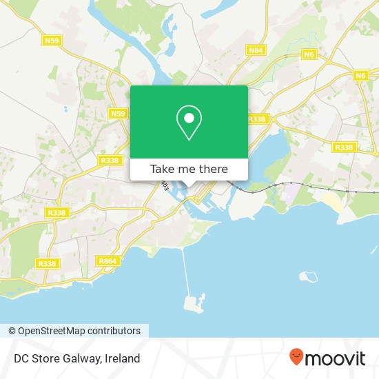 DC Store Galway, Cross Street Upper Gaillimh plan