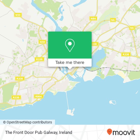 The Front Door Pub Galway map