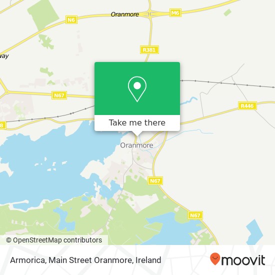 Armorica, Main Street Oranmore map