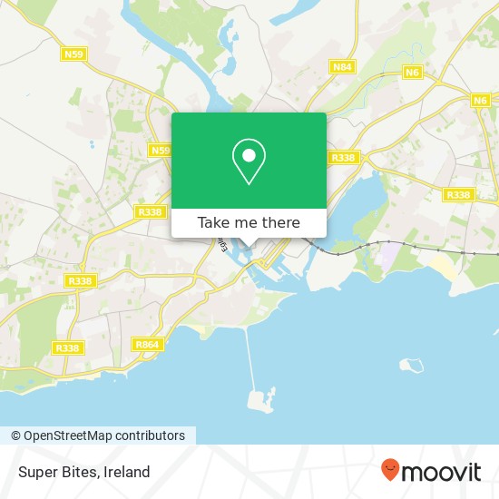 Super Bites, Bridge Street Gaillimh map