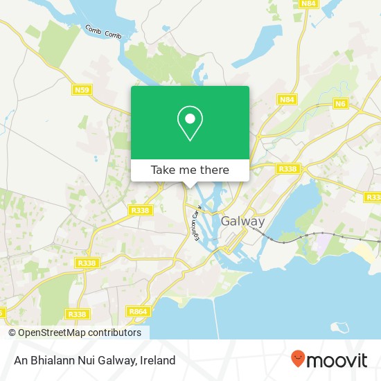 An Bhialann Nui Galway, Gaillimh map