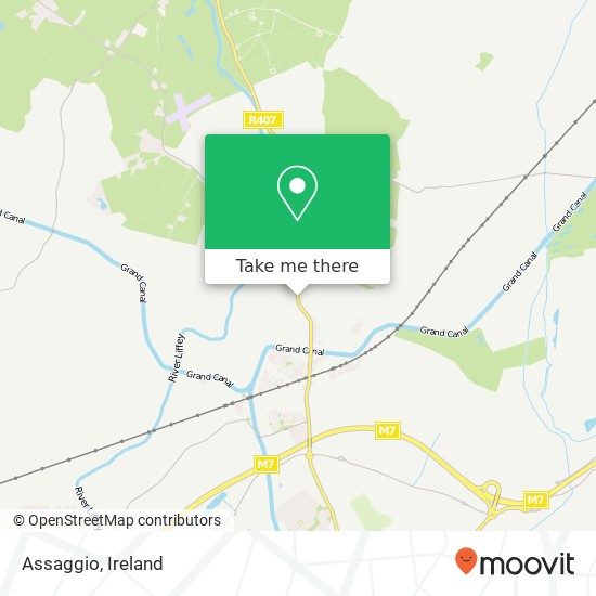 Assaggio, Clane Road Sallins map