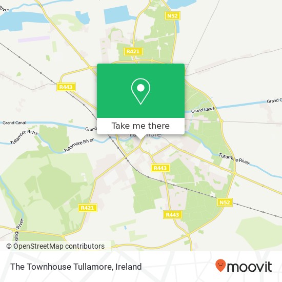 The Townhouse Tullamore, High Street Tullamore map