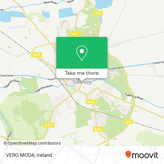 VERO MODA, R421 Tullamore, County Offaly map