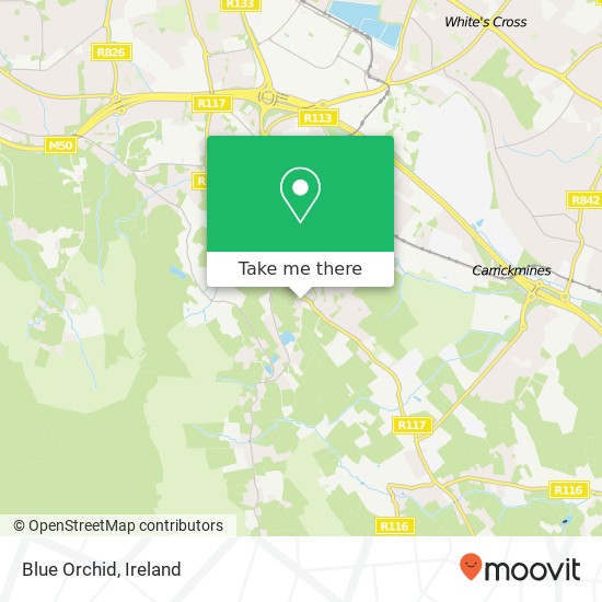 Blue Orchid, Stepaside Lane Dublin 18 18 map