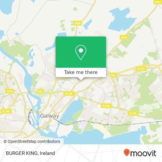 BURGER KING, Tuam Road Galway, County Galway map